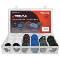 ABRACS 25PC 50MM QUICK-LOCK ACCESSORY PACK (1PC) ABRACS 25PC 50MM QUICK-LOCK ACCESSORY PACK (1PC)