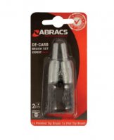 ABRACS 2PC DE-CARB WIRE BRUSH SET (1PC) ABRACS 2PC DE-CARB WIRE BRUSH SET (1PC)