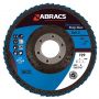 ABRACS 4* FLAP DISC STEEL/STAINLESS STEEL ZIRCONIUM PRO 115X22.2 K60 (1PC)