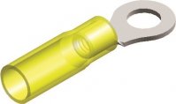 BORNES ANNEAU ISOLES THERMORETRASSES JAUNE M12 (12,5X19,2)