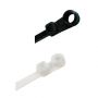 CABLE TIE + FASTENING EYELET BLACK 4.8X200 (100PCS)