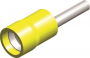 COSSES PREISOLEES EN PVC STANDARD INSULATED PIN TERMINALS JAUNE 2,8X14