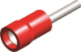 COSSES PREISOLEES EN PVC STANDARD INSULATED PIN TERMINALS ROUGE 1,9X9