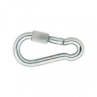 DIN 5299 KARABIJNHAAK MET BORGMOER VERZINKT 7X70 (50) DIN 5299 KARABIJNHAAK MET BORGMOER VERZINKT 7X70 (50)