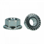 DIN 6923 |8| HEX FLANGED NUT SERRATED ZINC PLATED M3 (1000)