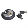 DISCUS LOCK 70MM + PLASTIC COVER & 2 ROUND KEYS (1PC)