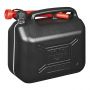 FUEL CAN 10L PLASTIC BLACK UN-APPROVED (1PC)