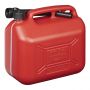 FUEL CAN 10L PLASTIC RED UN-APPROVED (1PC)