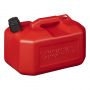 FUEL CAN 10L PLASTIC RED UN-APPROVED LOW MODEL (1PC)