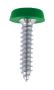 POLYTOPS NUMBER PLATE SCREWS GREEN (4,8X19 NO10X3/4 (100PCS)