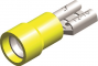 PVC ECONOMY HALF-INSULATED FEMALE DISCONNECTORS YELLOW 9,4X1,2 (100)