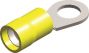 PVC INSULATED RING TERMINALS YELLOW 4,3