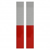 REFLECTIVE TAPE 5X30CM RED/WHITE SET OF 2 PIECES (1PC) REFLECTIVE TAPE 5X30CM RED/WHITE SET OF 2 PIECES (1PC)