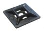 SELF-ADHESIVE CABLE TIE MOUNTS BLACK 12X12MM (100PCS)