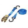 TIE DOWN STRAP BLUE + RATCHET + 2 HOOKS 5 METER (1PC)