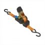 TIE DOWN STRAP + RATCHET + 2 HOOKS 350CM 320KG AUTO-RETRACTABLE (1PC)