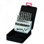 TWIST DRILL SET HSS-TIN COATED 19-PIECE (1PC)